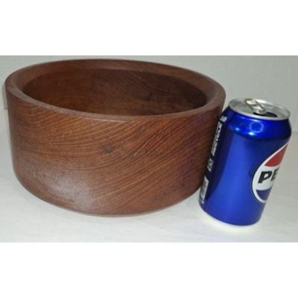 Good Wood Teak Bowl Salad Dough Vintage - Picture 13 of 13